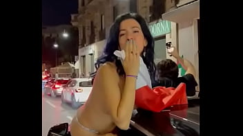 Italy beats England at Euro 2020 and an italian fan shows herself naked in public
