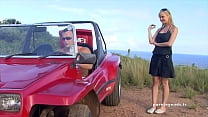 Tarra White gets banged on the hood of a car