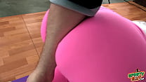 Huge Bubble Butt Tiny Waist Yoga Pants Slut
